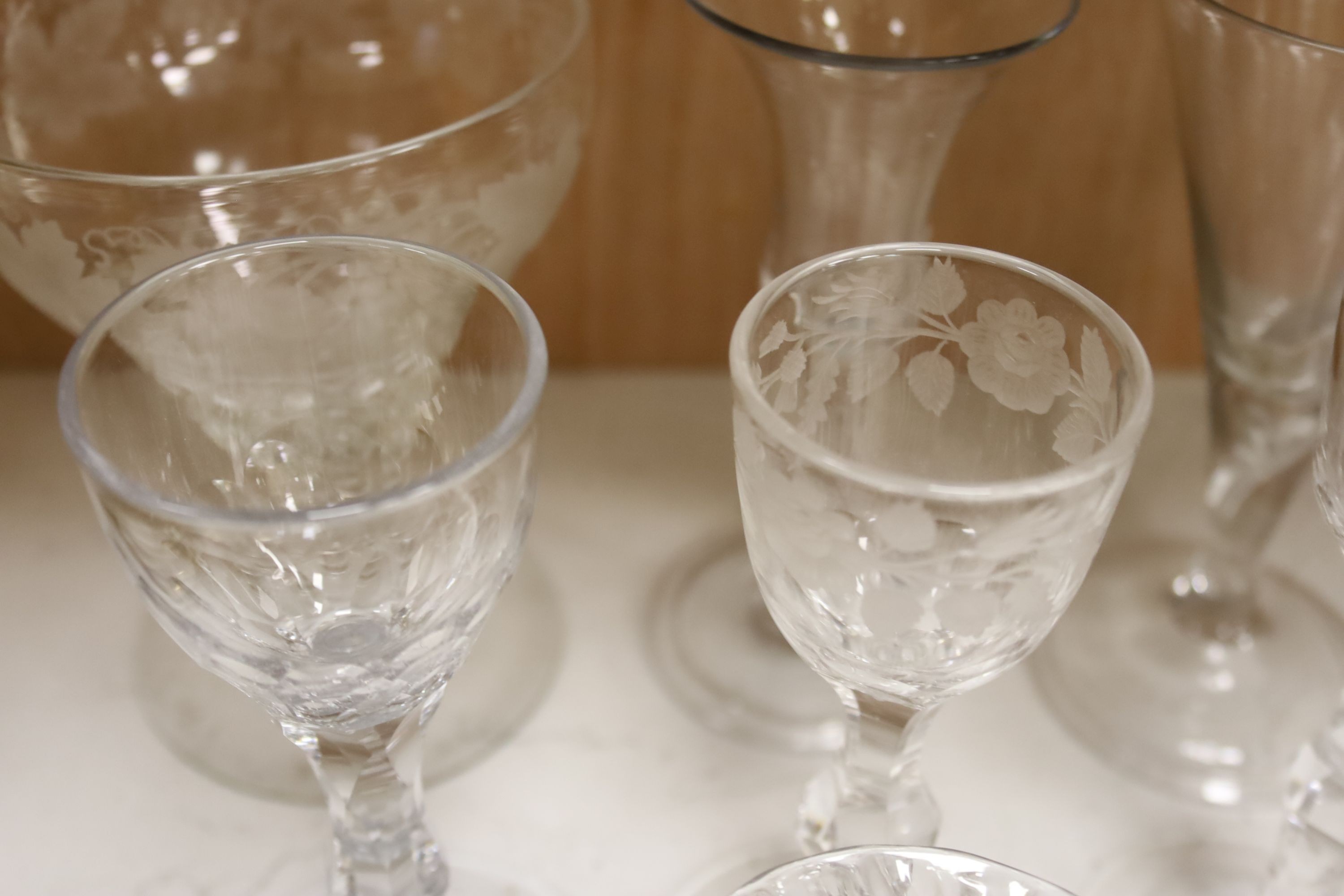 A collection of 18th and 19th century glasses